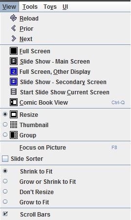 View Menu